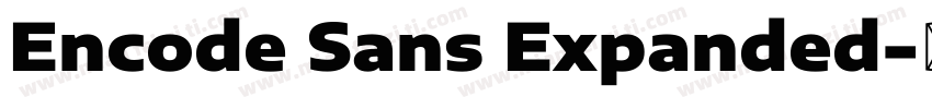 Encode Sans Expanded字体转换